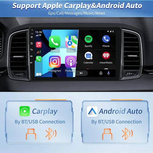 Vista 3 de [2+64G] Android 13 Car Stereo para Mazda 6 2007-2012 con Carplay inalámbrico y Android Auto, pantalla táctil de 9 pulgadas Radio de coche