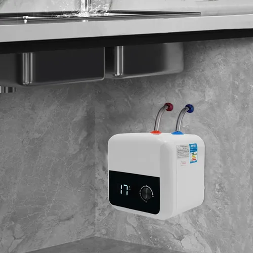 Vista 7 de Calentador de agua para tanque, 1500 W, 2.11 galones, calentador de agua eléctrico, mini tanque, calentador de agua de almacenamiento montado