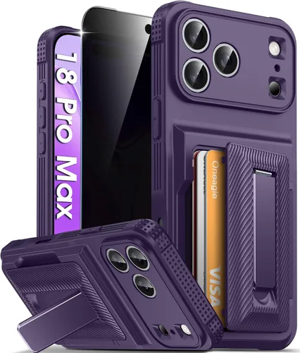 Vista 45 de Oneagle Funda tipo cartera para iPhone 17 Pro Max con tarjetero