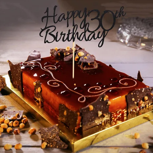 Vista 5 de 1 pieza de decoración para pastel de 30 cumpleaños, decoración de pastel de 30 cumpleaños para 30 cumpleaños para 30 saludos a 30 cumpleaños