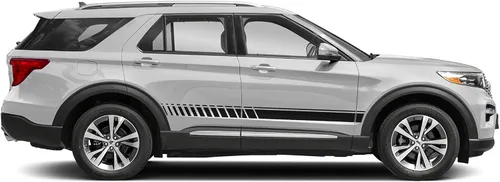 Vista 3 de Calcomanías de ofertas de rayas deportivas, diseños gráficos compatibles con Ford Expolrer All Genarations (302B)