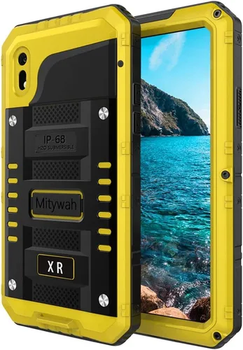 Vista 16 de Mitywah Funda impermeable para iPhone 7/iPhone 8 / iPhone SE 2020, funda de metal resistente de grado militar, protección de cuerpo completo