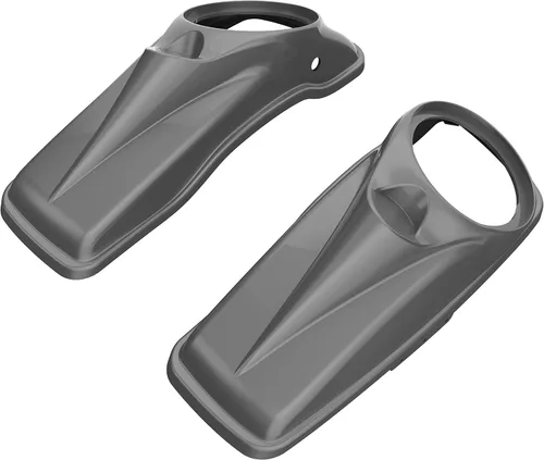 Vista 41 de Tapas para bocinas de motocicleta aptas para 2014+ Harley Touring Hard Saddle Bags - Whisky ámbar, 8 pulgadas Amber Whiskey