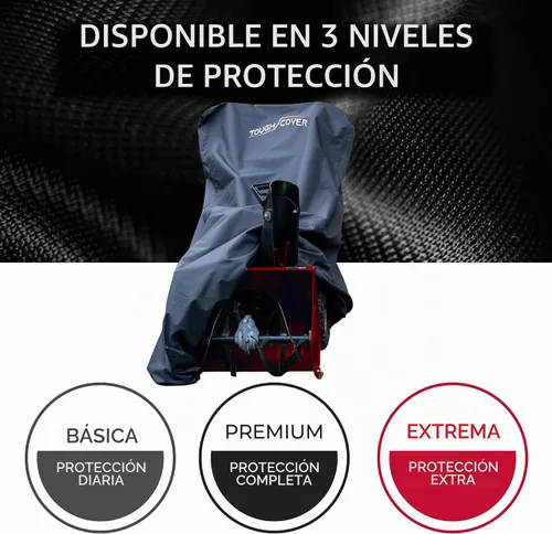 Vista 2 de Cubierta resistente para soplador de nieve, Basic 210D, ajuste estándar, color negro
