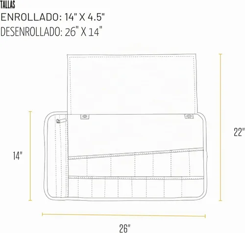 Vista 5 de Carhartt - Organizador de rollos utilitarios, color negro