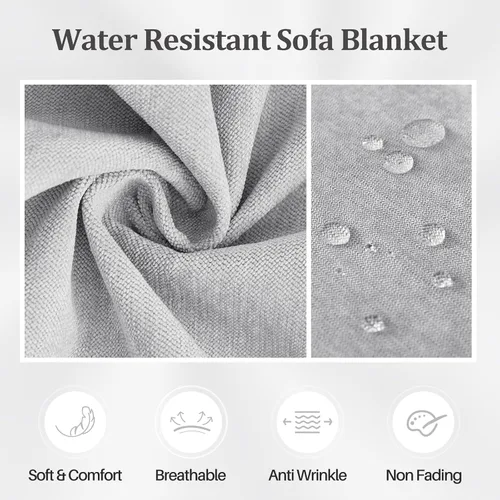 Vista 5 de Foreate Funda de Sofá Impermeable para Mascotas Extra Ancha Resistente al Agua Funda Seccional de Sofá Lavable para 3 Cojines Protectores de Sofá a