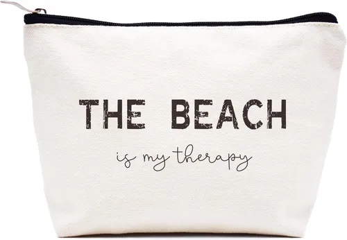 Vista 77 de LIBIHUA Bolsa de maquillaje para mujer, bolsa de cosméticos regalos para ella, bolsa de viaje femenina, Beige, 1 en mi era de Lacrosse Mom