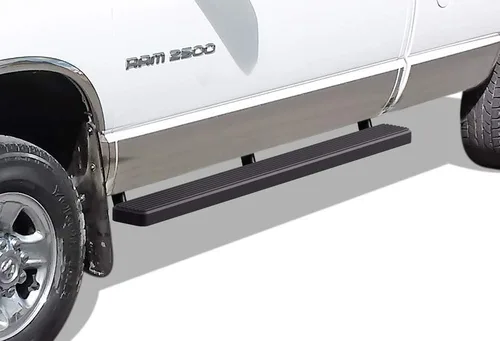 Vista 13 de iBoard placas todoterreno para 2002-2008 Dodge Ram 1500 2003-2009 Ram 2500/3500 cabina cuádruple, Negro