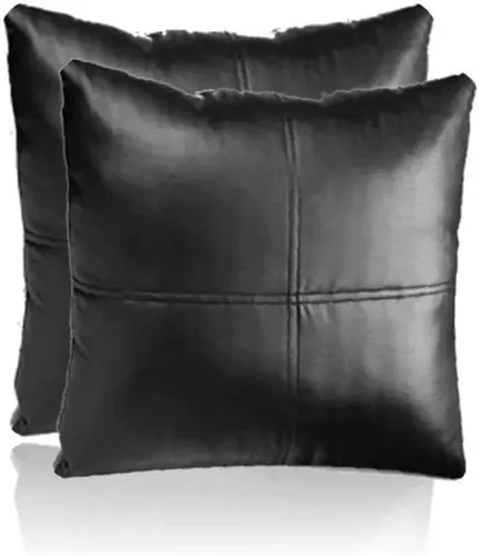 Vista 114 de Funda de almohada de cuero de cordero 100% cuero de cordero – Funda de cojín para sofá – Fundas decorativas para sala de estar y dormitorio, cuero