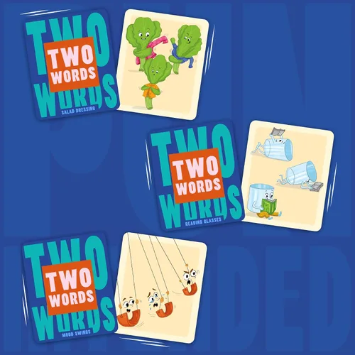 Vista 5 de Gouda Games Juego de cartas de adivinanzas para familias y adultos, diversión de juego de palabras de ritmo rápido, regalos para amantes