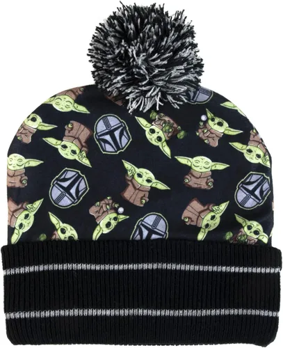 Vista 4 de Star Wars Mandalorian - Juego de gorro y guantes para niño