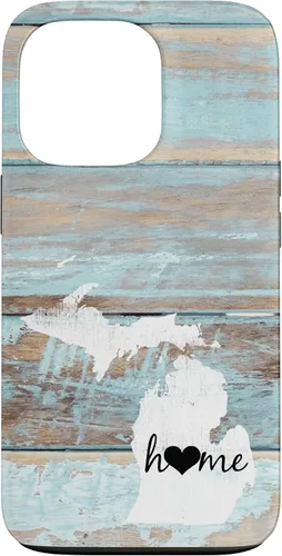 Vista 10 de Michigan Rustic Home Pride US State Distressed Look Case for iPhone 17