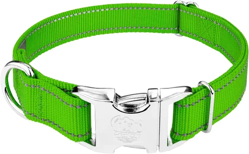 Vista 6 de Country Brook Petz - Collar para perro de nailon reflectante negro de alta calidad, pequeño
