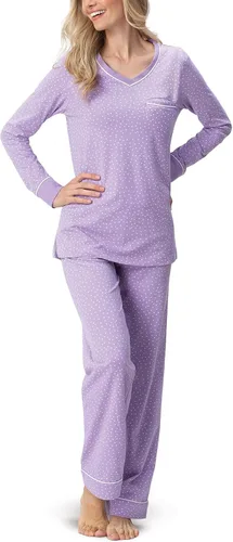 Vista 22 de PajamaGram Pijamas para mujer - Conjuntos de pijamas para mujer, camiseta sin botones, 100% algodón