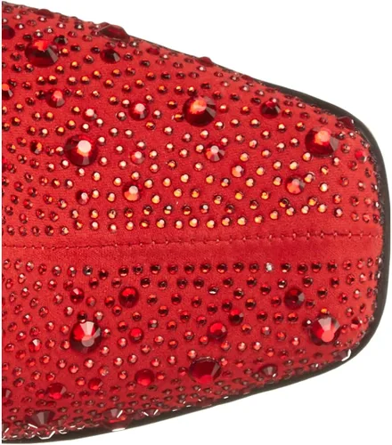 Vista 5 de Jessica Simpson Asire - Botas de rodilla con flecos para mujer, rojo (Wicked Red), 5