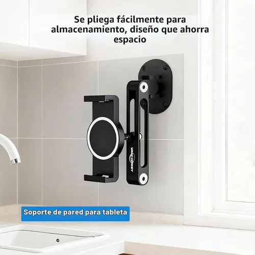 Vista 2 de Tablet Wall Mount, iPad Wall Mount, Swivel & Tilt, Black