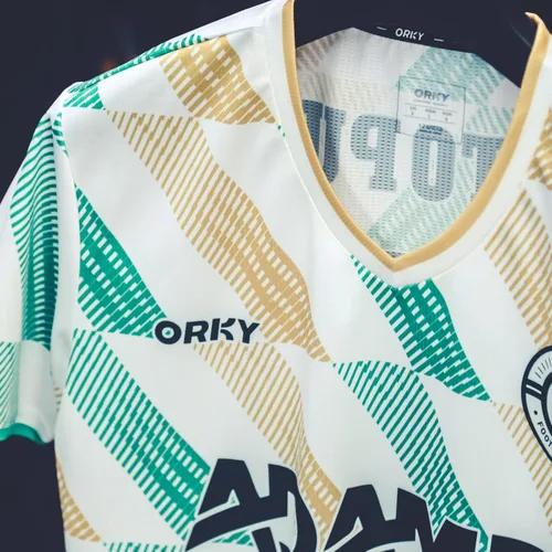 Vista 5 de Los hombres modifican la camiseta de fútbol, personaliza tu propio equipo de fútbol, uniforme de entrenamiento de equipo semi profesional