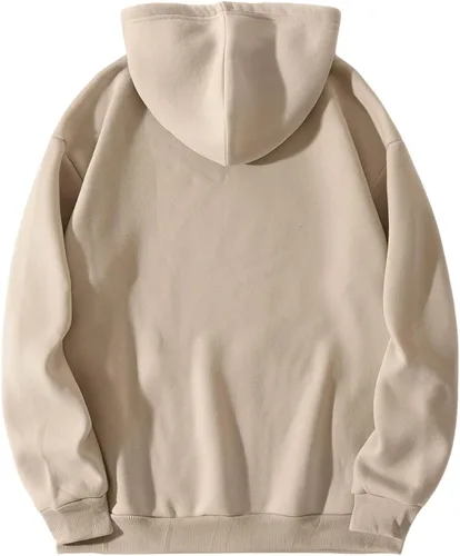 Vista 2 de SOLY HUX Sudadera con capucha para hombre con estampado de letras con cordón y manga larga con bolsillo