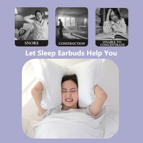 Vista 7 de Auriculares inalámbricos para dormir pequeños con Bluetooth pequeños para dormir de lado, auriculares Bluetooth para dormir de lado