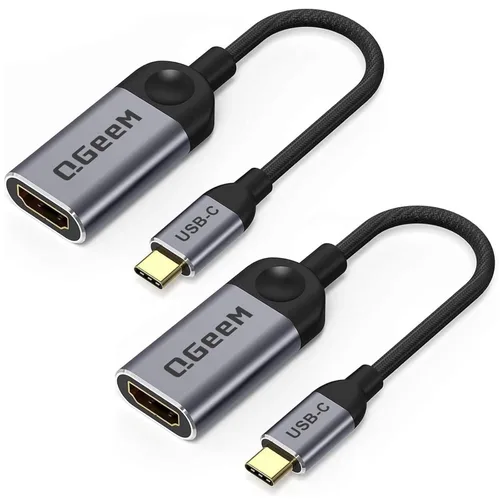 Vista 16 de QGeeM - Adaptador USB C a HDMI, cable adaptador 4K USB tipo C a HDMI [compatible con Thunderbolt 3/4], adaptador HDMI para portátil MacBook Pro/Air