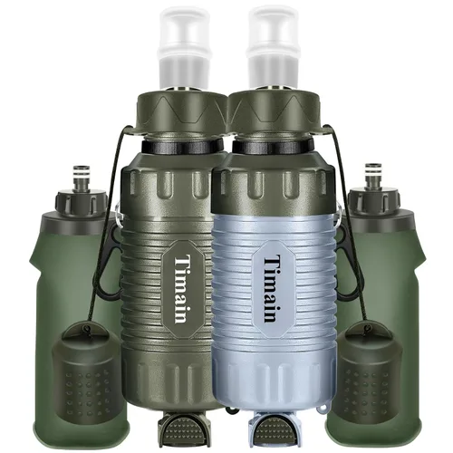 Vista 8 de Timain Filtro de agua personal portátil, filtro de agua con pajilla, equipo de supervivencia para preparación de emergencia, actividades al aire