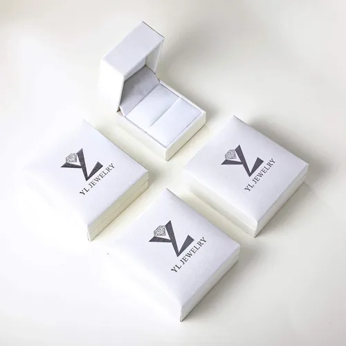 Vista 7 de YL Anillo apilable de plata de ley 925 con halo de piedras natales para mujeres