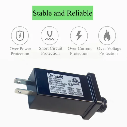 Vista 3 de Dirduaid Fuente de alimentación de transformador LED de 29 V 6 W, clase 2, controlador LED IP44, impermeable, transformador de bajo voltaje, enchufe