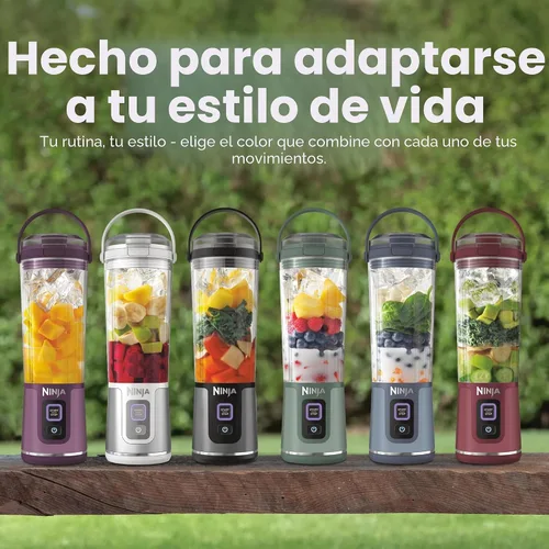 Vista 12 de Ninja Blast Portable Blender, Cordless, 18oz Vessel, Tinted Pink, BC151PK USB-C recargable, mezcla inalámbrica en cualquier lugar. BlastBlade Rosa