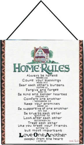 Vista 26 de Manual Woodworkers and Weavers, colección Inspirational, mural de pared y varilla de pináculo, 36 por 26 pulgadas., Algodón, Gris