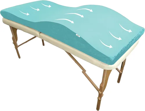 Vista 10 de Cubrecama con pestañas, 23 x 70 pulgadas, cubrecolchón de espuma viscoelástica, color beige