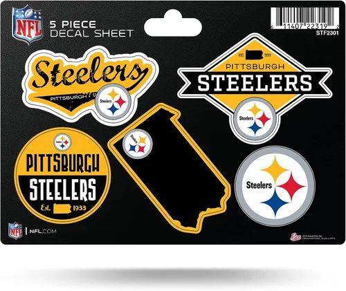 Vista 22 de Rico Industries NFL - Hoja de adhesivos (5 unidades)