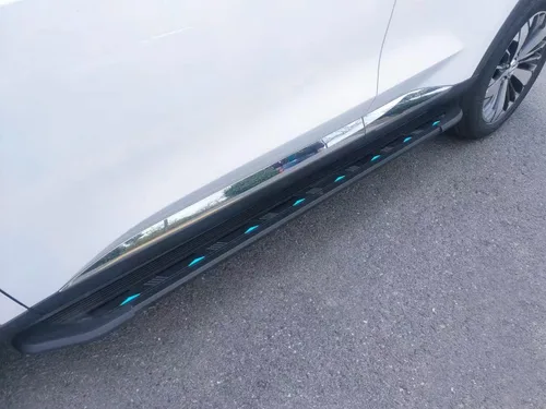 Vista 3 de Estribos para Nissan Rogue X-Trail 2014-2020 doble cabina carriles laterales barras Nerf (con soportes)