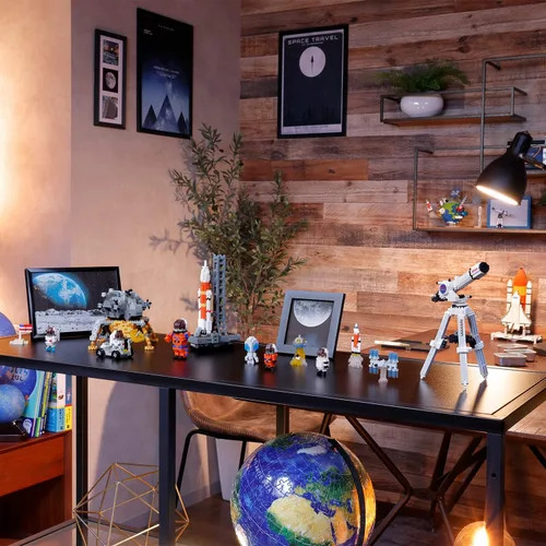 Vista 9 de nanoblock - Espacio - Planeta Tierra y la Luna, kit de construcción de la serie Advanced Hobby
