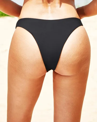 Vista 2 de Tempt Me Parte inferior de bikini con tiras para mujer, cobertura completa, parte inferior de traje de baño