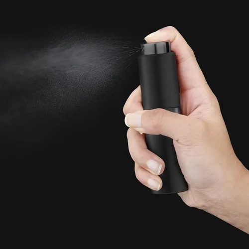 Vista 2 de Botella de perfume de viaje rellenable con atomizador de Owlyee: spray de colonia mini para rellenar - atomizador de fragancia vacío para hombres