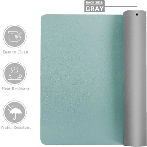 Vista 2 de Tapete de Escritorio Grande Protector – Alfombrilla Multifuncional de Doble Cara para Escritorio de Oficina, Alfombrilla de Ratón Suave