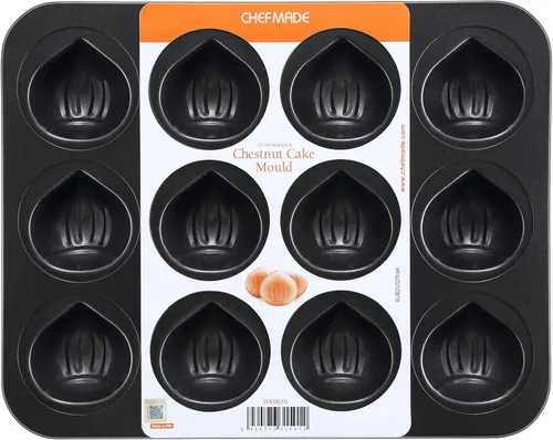 Vista 10 de CHEFMADE Molde para magdalenas, antiadherente Mini molde para magdalenas de 20 cavidades