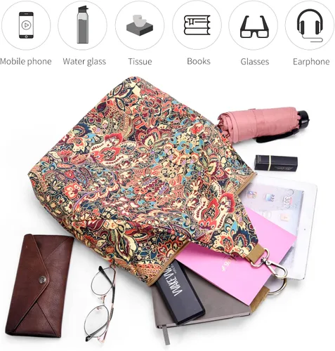 Vista 5 de Black Butterfly - Mochila prémium para mujer estilo bohemio casual moderna ligera y pequeña