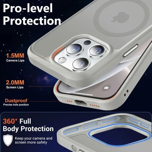 Vista 328 de MOCCA - Funda magnética resistente para iPhone XR de 6.1 pulgadas, compatible con MagSafe, funda con protección contra caídas de grado militar