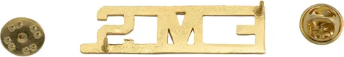 Vista 3 de Smith & Warren 1/2" E.M.S Letras Collar Rango Insignia Pin Oro Acabado Emergencia Servicio Médico Uniforme Pin