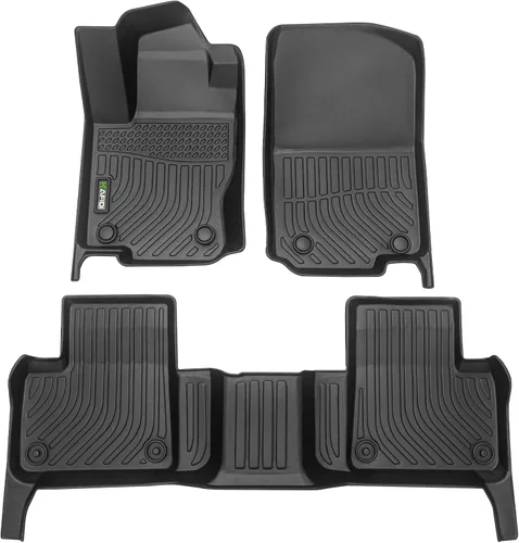 Vista 46 de HAFIDI® - Tapetes para auto con almacenamiento debajo del asiento, para todo clima, antideslizantes, de elastómero termoplástico, para la primera