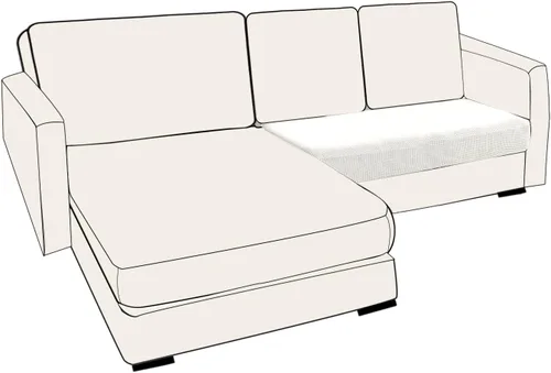 Vista 49 de UNBBRRL Fundas de cojín de asiento para sofá, elásticas, funda de cojín individual para sofá, fundas de cojín para sofá, fundas de héroe protegen