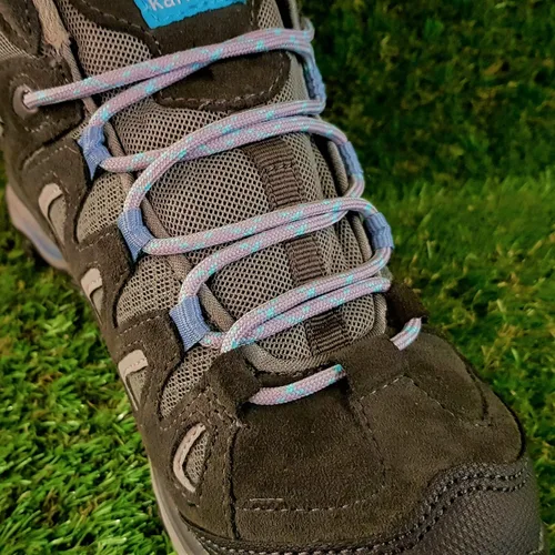 Vista 2 de Fabmania Cordones fuertes redondos de 18 pulgadas para montañismo al aire libre, senderismo, senderismo hombres y mujeres, 1 par