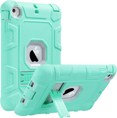 Vista 11 de ULAK Funda para iPad mini 1 2 3, Funda protectora de tres capas resistente a prueba de golpes con soporte para iPad mini 2, 1ª 2ª 3ª