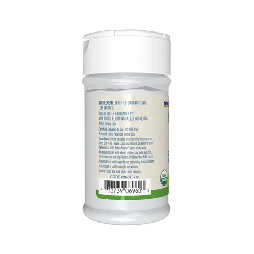 Vista 3 de Now Foods Ahora Stevia Blanco Extreme Powder, 1 onza