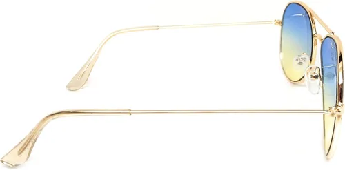 Vista 4 de WebDeals Retro - Gafas de sol de metal Aviator tamaño niño