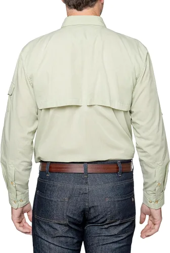 Vista 4 de Insect Shield Camisa de pesca de manga larga para hombre con protección contra insectos integrada UPF 30+