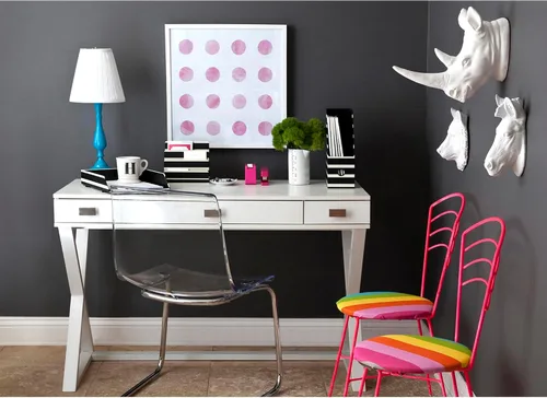 Vista 4 de Realspace® Keri - Escritorio de 48 pulgadas, color blanco
