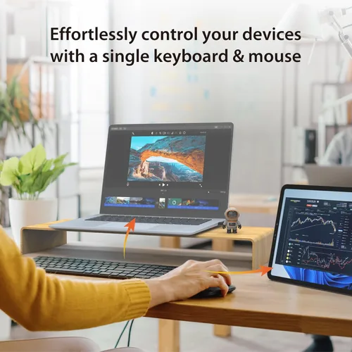 Vista 5 de j5create AeroDrop CrossLink Wireless Dongle - Compartir archivos instantáneos, fotos, teclado, mouse y pantalla entre iPhone/iPad/Android