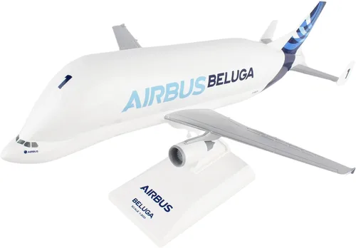 Vista 7 de Daron Skymarks Airbus A380-800 H/C con tren de aterrizaje, escala 1/200, blanco